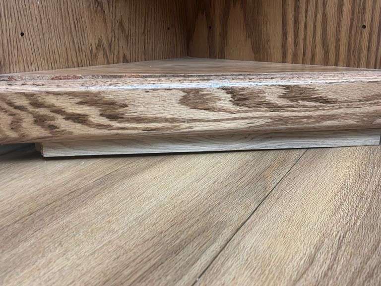 Oak Corner Shelf