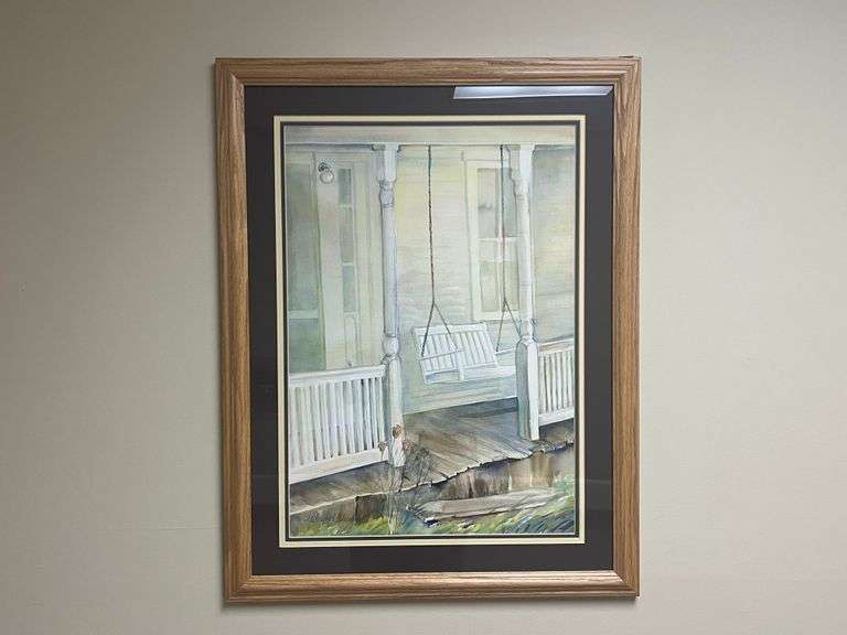 Oak Swing Print by Jerry Pastine