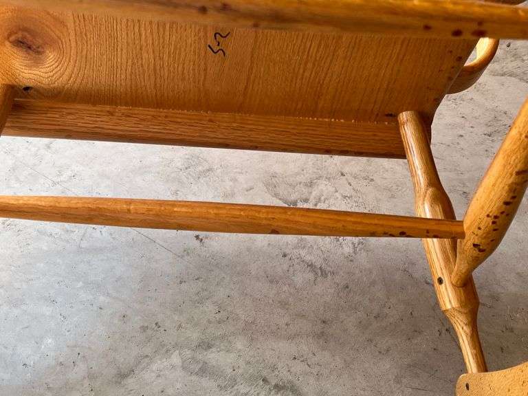 Oak Slatback Rocking Chair