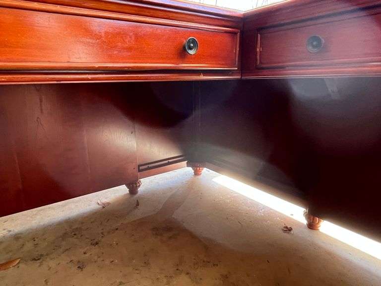 Office Corner Desk with File Cabinet