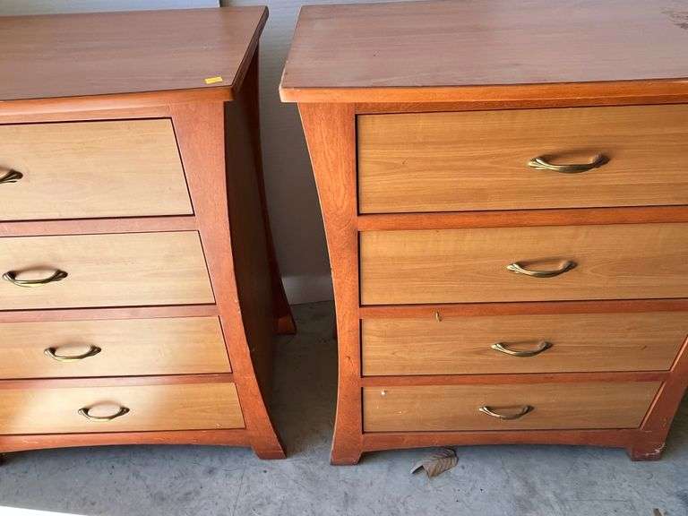 Two Denmark Bedside Chest of Drawers