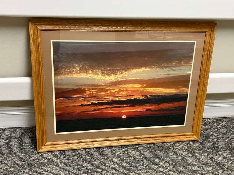 Oak Sunset Print by Jerry Pastine