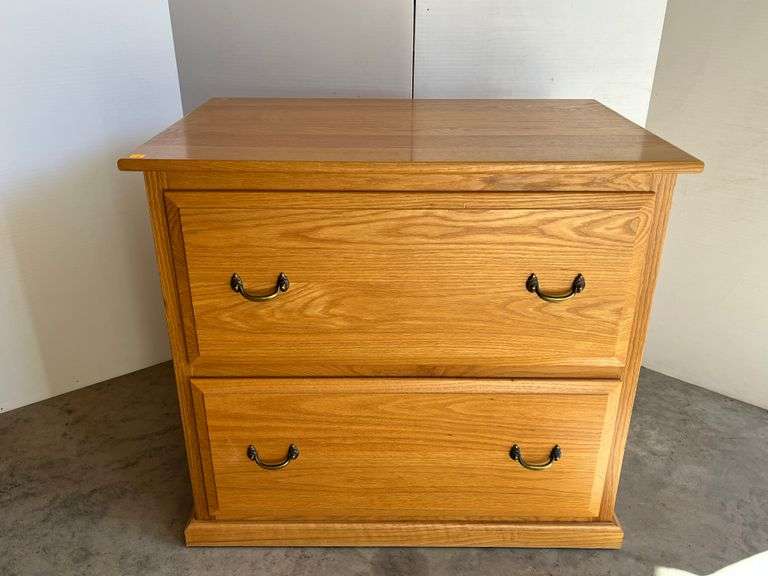 Oak File Cabinet
