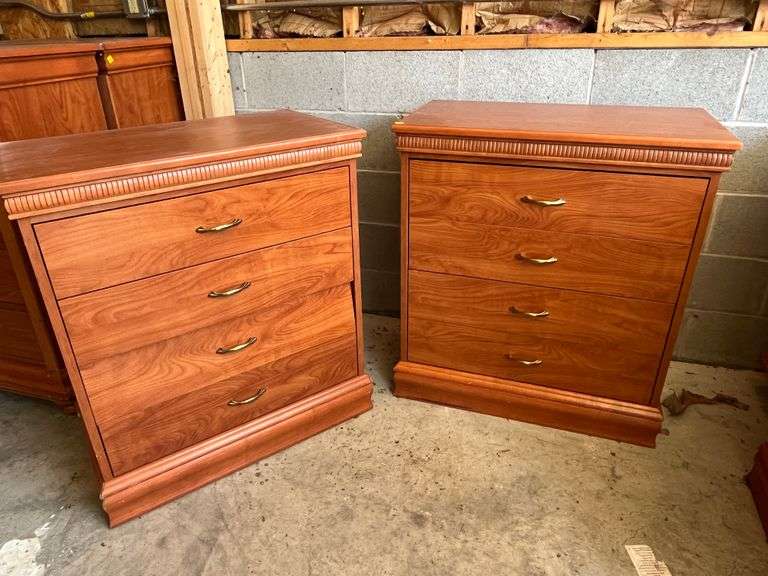 Two Woodland Bedside Chest of Drawers