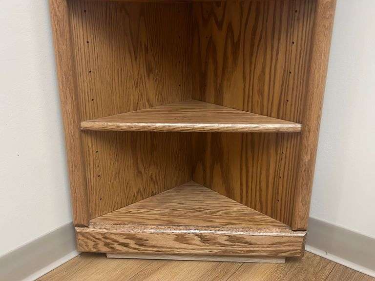 Oak Corner Shelf