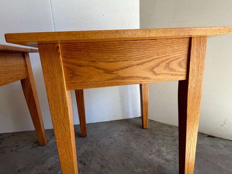 2 Oak Side Tables