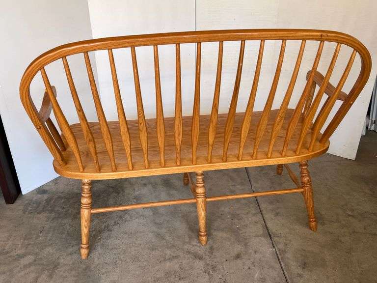 Oak Porch Bench