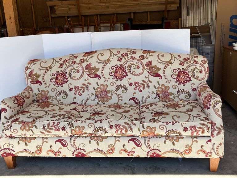 Upholstered Craftmaster Floral Sofa