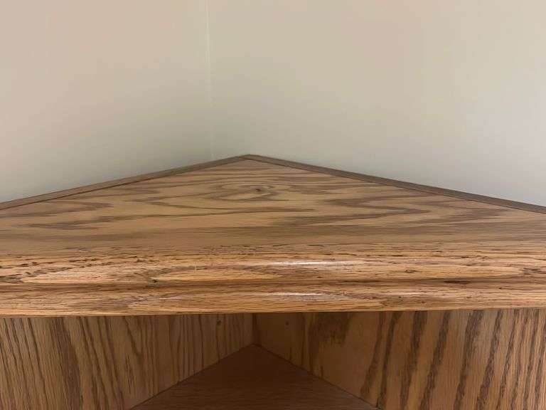 Oak Corner Shelf