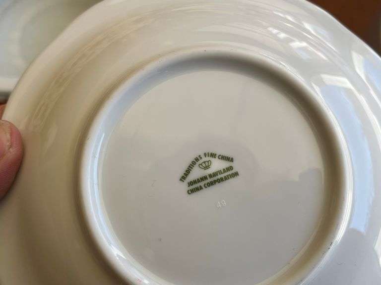 Canopy Bowls, Johan Haviland Saucers, & Made in China Bowls