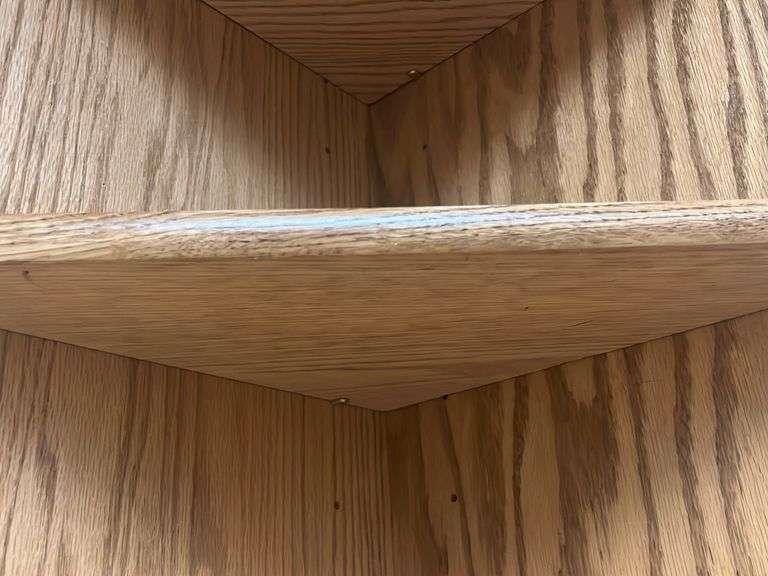 Oak Corner Shelf