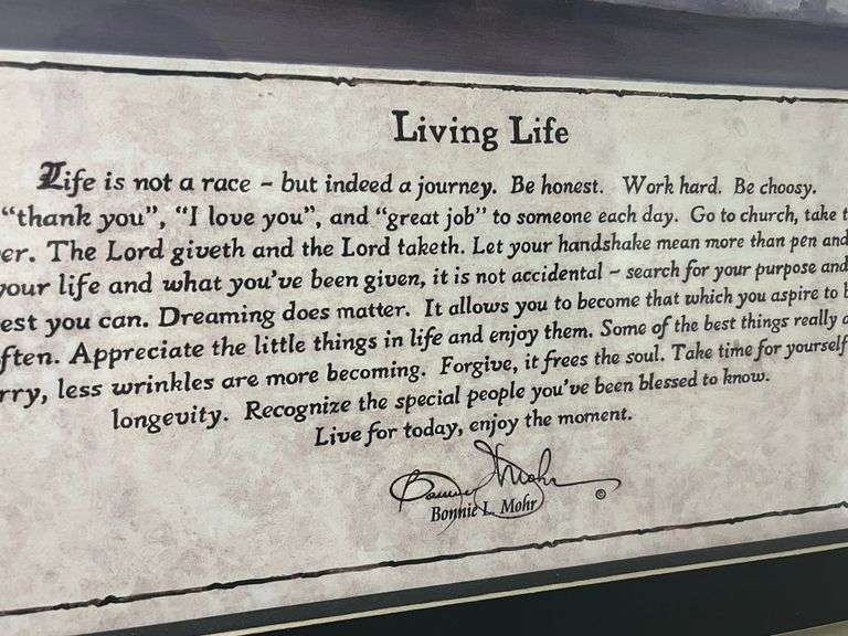 "Living Life" by Bonnie L. Mohn