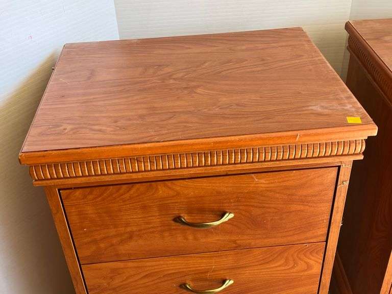 Two Woodland Bedside Nightstands