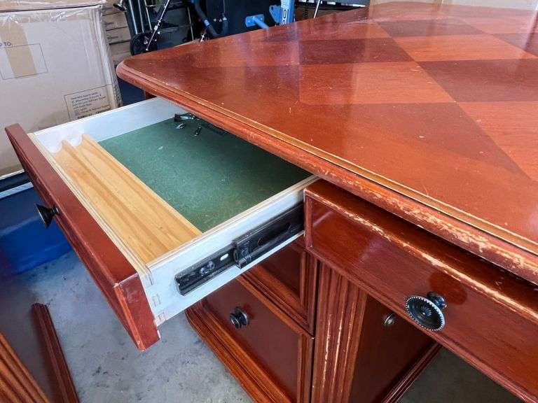 Office Corner Desk with File Cabinet