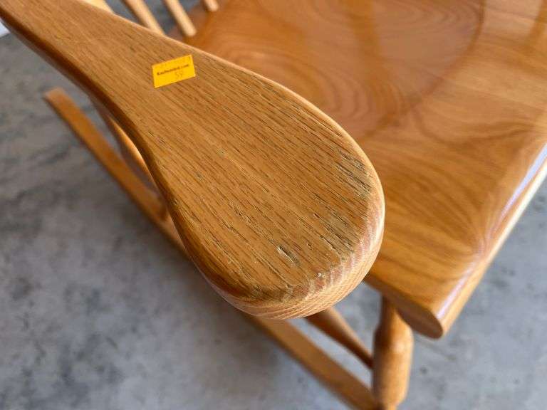 Oak Slatback Rocking Chair