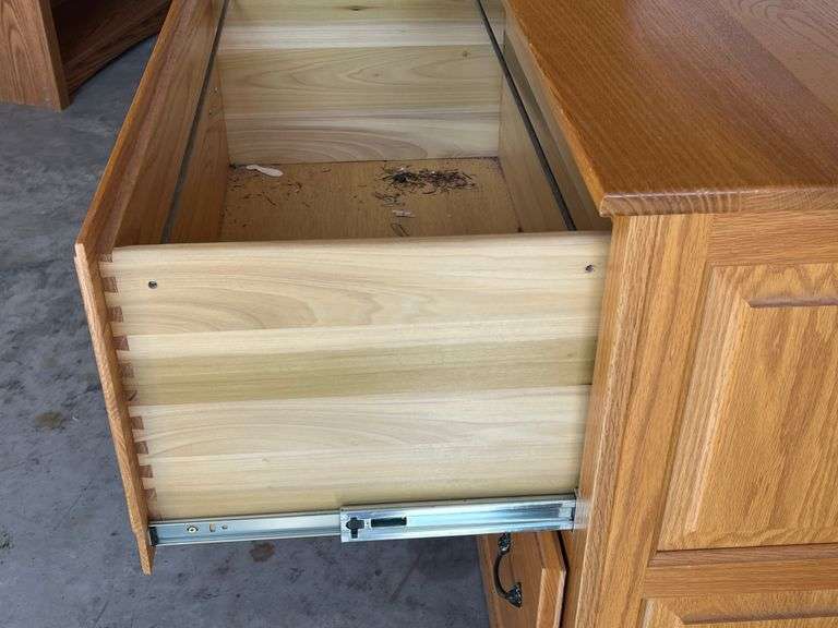 Oak File Cabinet