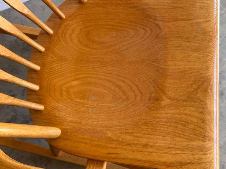 Oak Slatback Rocking Chair