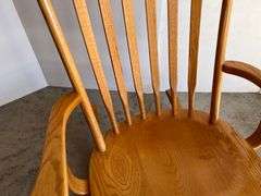 Oak Slatback Rocking Chair