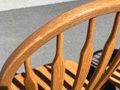 4 Oak Slatback Chairs