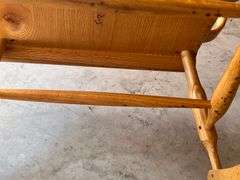 Oak Slatback Rocking Chair