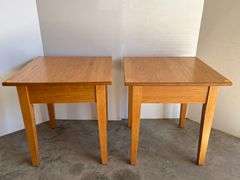 2 Oak Side Tables