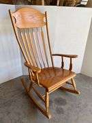 Oak Slatback Rocking Chair