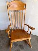 Oak Slatback Rocking Chair
