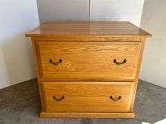 Oak File Cabinet