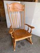 Oak Slatback Rocking Chair