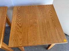 2 Oak Side Tables