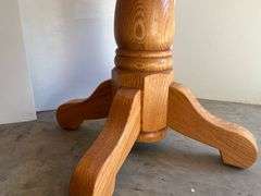 2 Oak Pedestal Side Tables