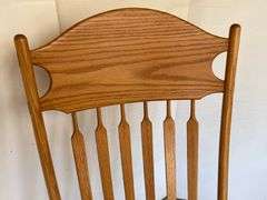 Oak Slatback Rocking Chair