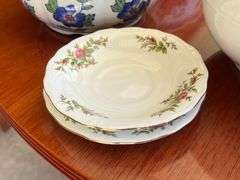 Canopy Bowls, Johan Haviland Saucers, & Made in China Bowls