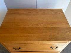 Oak File Cabinet