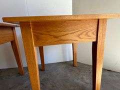 2 Oak Side Tables