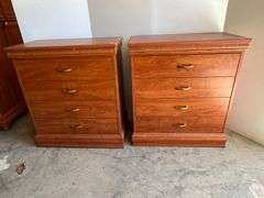 Two Woodland Bedside Chest of Drawers