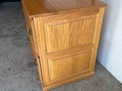 Oak File Cabinet