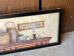 "Live Life Simply" Print
