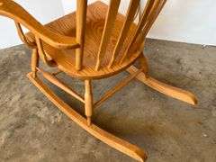 Oak Slatback Rocking Chair