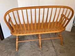 Oak Porch Bench