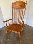 Oak Slatback Rocking Chair