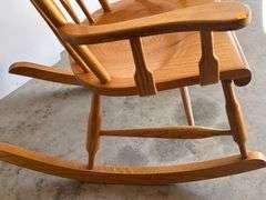 Oak Slatback Rocking Chair