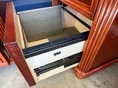 Office Corner Desk with File Cabinet