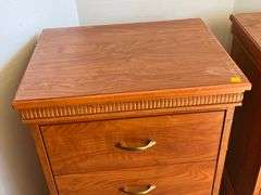 Two Woodland Bedside Nightstands