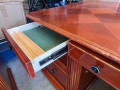 Office Corner Desk with File Cabinet