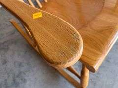 Oak Slatback Rocking Chair