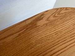 2 Oak Pedestal Side Tables