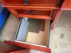 Office Corner Desk with File Cabinet