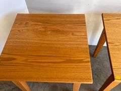 2 Oak Side Tables