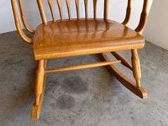 Oak Slatback Rocking Chair
